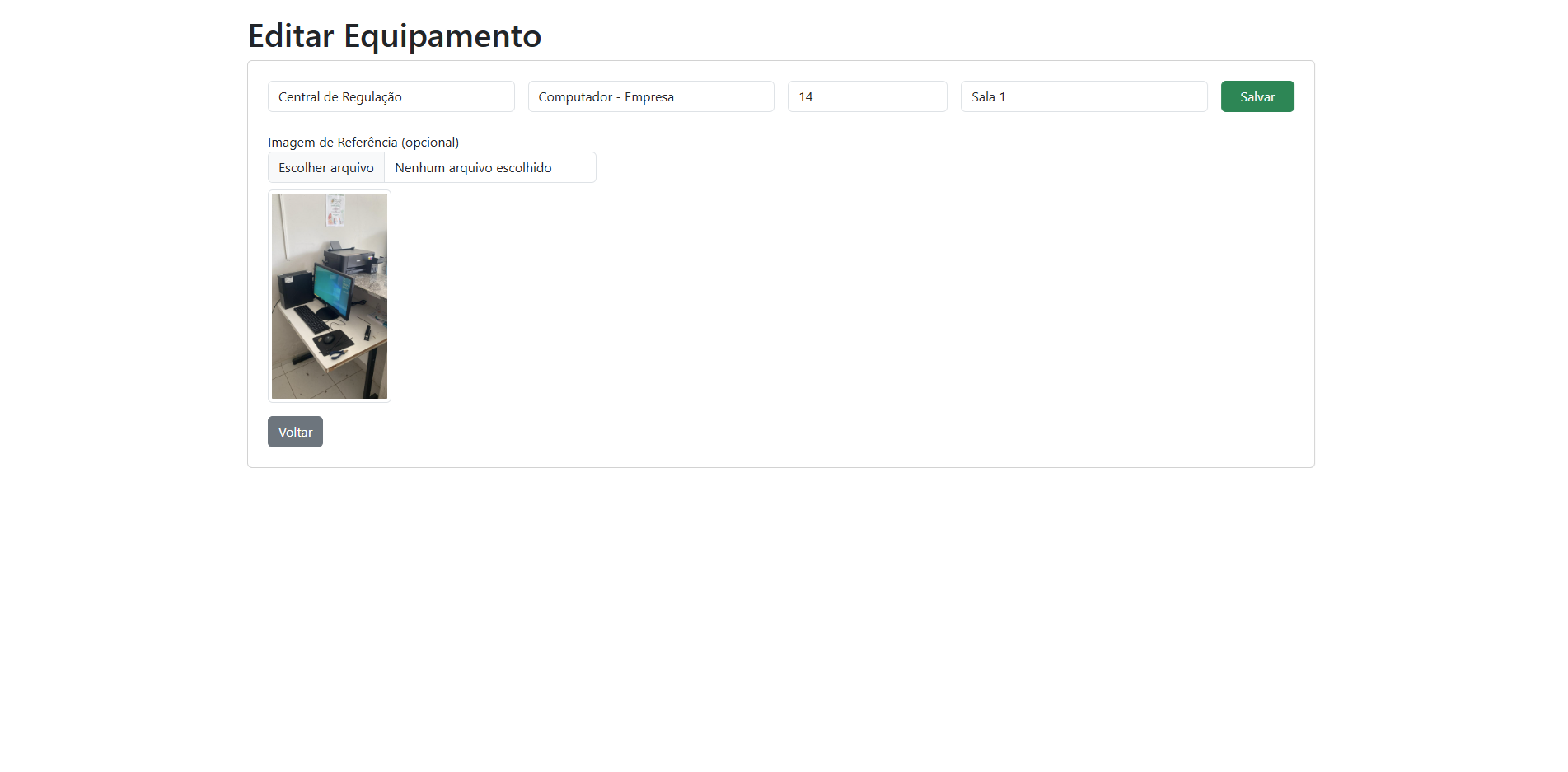 Gestão de Equipamentos - Screenshot 4